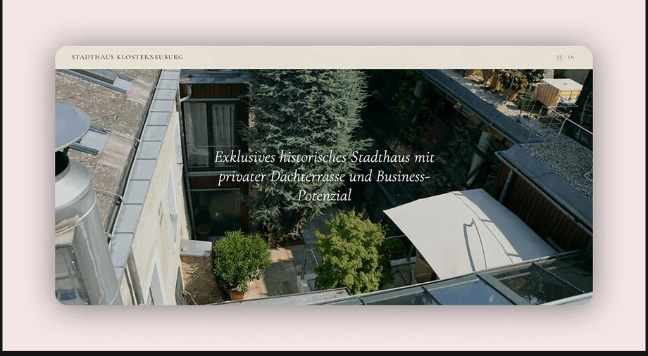 Website Stadthaus Klosterneuburg